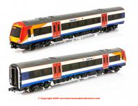 371-427A Graham Farish Class 170/3 2 Car DMU number 170 308 in South West Trains livery